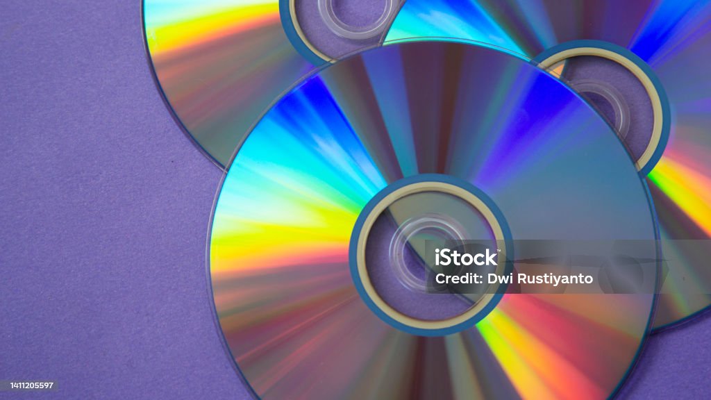 Compact Disc Pretty Background Of Shiny Compact Discs Stock Photo - Download Image Now ...