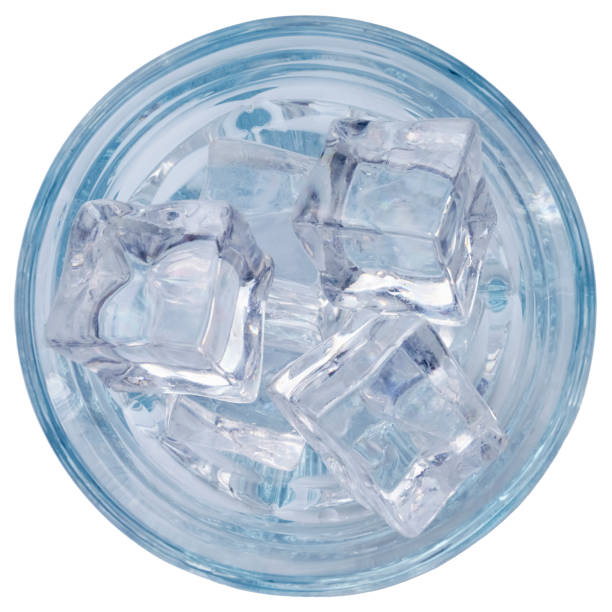 istock Clear water with ice or gin or vodka cocktail 1411206329