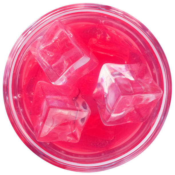 istock Pink alcoholic or soft cocktail with ice 1411206333