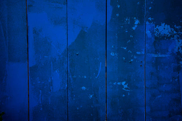 Old blue wooden board is suitable for background image