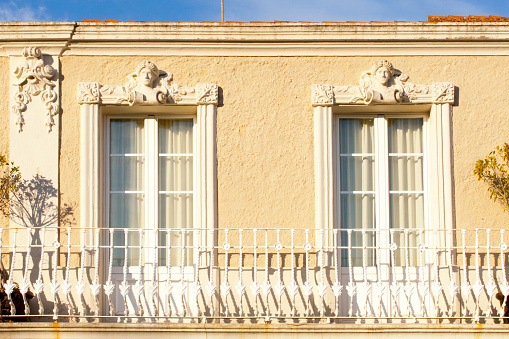 Detail of Art Nouveau style  facade