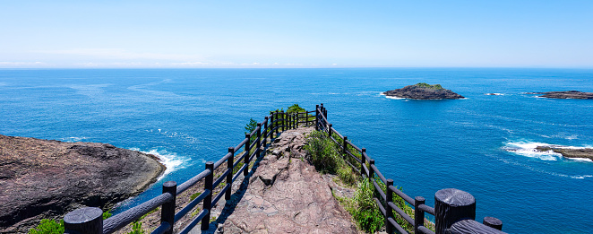 On a sunny day in July 2022, in Hyuga City, Miyazaki Prefecture, the \