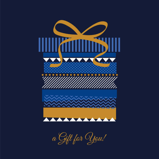 ilustrações de stock, clip art, desenhos animados e ícones de happy holidays greeting cards with gift boxes. - abstract backgrounds bow greeting card