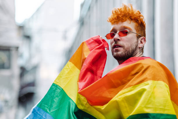 istock Gay man on the street 1411223970
