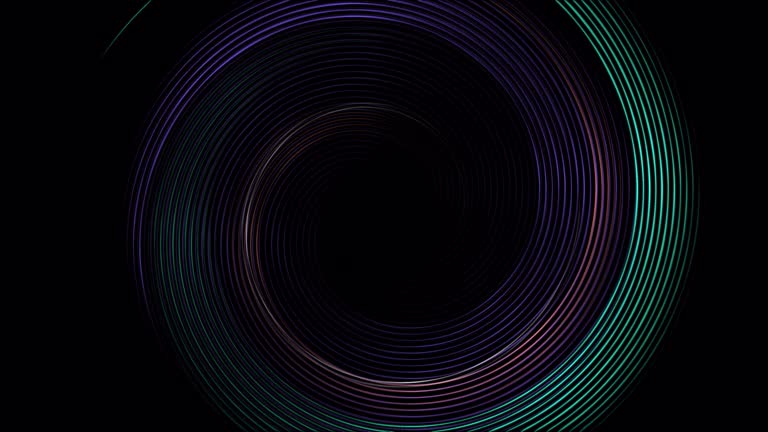 illusion tunnel with hypnotic line stage performance abstract motion background, vortex, swirl, spiral stock video