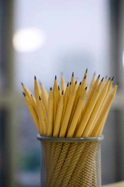 Girl Use A Pencil Sharpener