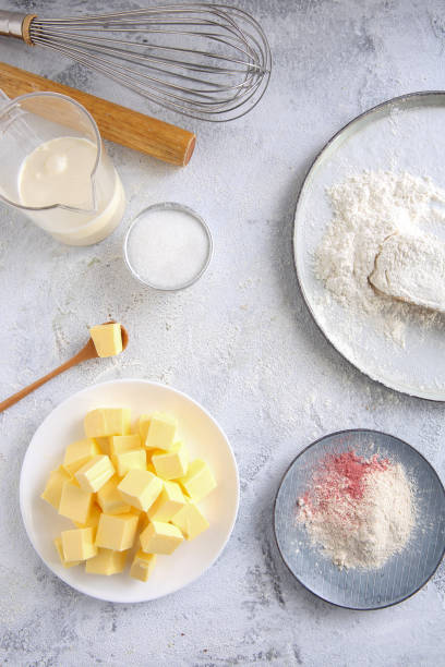 istock Baking ingredients butter and flour 1411232592