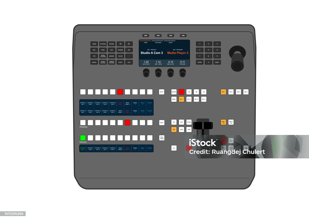Vectorvision Switcher Video Switcher Vision Mixer Stock Illustration - Download Image Now ...