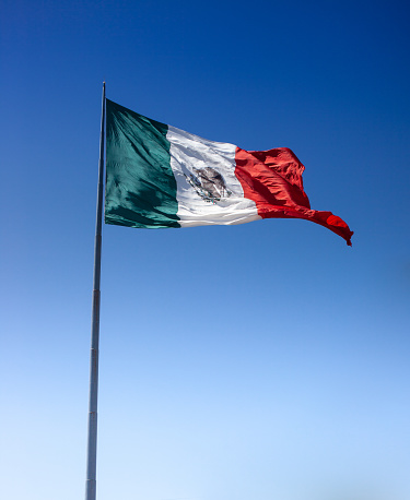 Mexican Flag in Ensenada