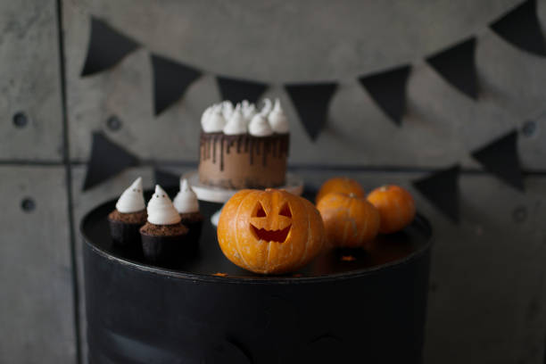 istock Pumpkin Jack in Halloween decoration 1411237502