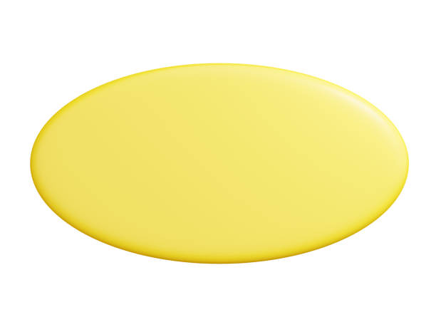 yellow picture frame isolated on white