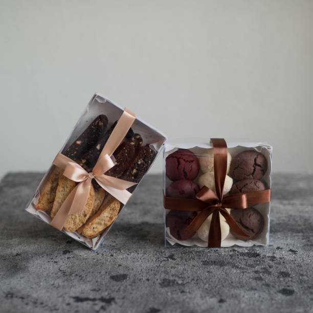 istock Homemade cookies in a box 1411238295