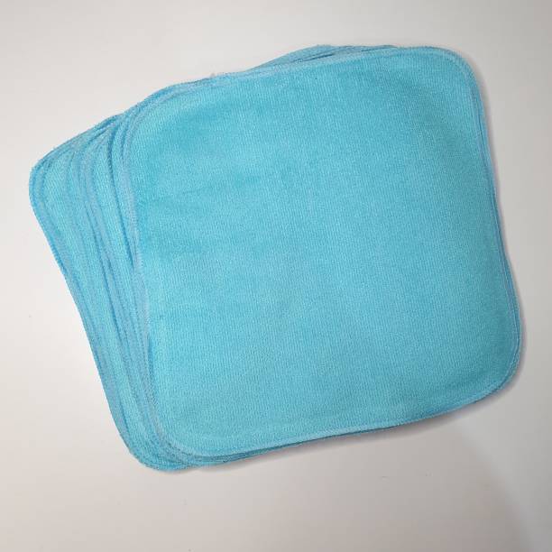 istock Rounded edge of a pile microfiber blue color 1411240052