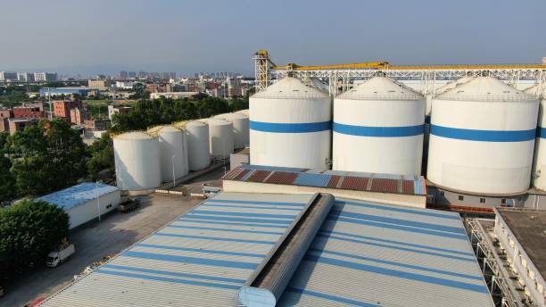 istock Energy supply, fuel storage tower 1411240446