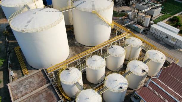 istock Energy industry, gas storage warehouse 1411240692