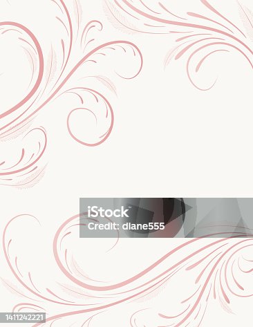 istock Elegant Soft Color Swirl Background Template 1411242221
