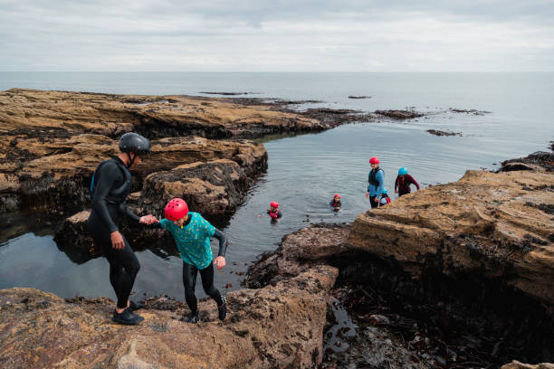istock Coasteering in the North East 1411245910