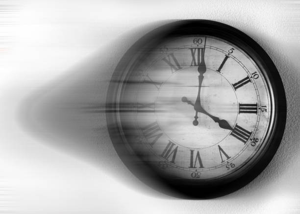 istock Vintage Old Clock blurred Motion Speeding Through Time 1411253834