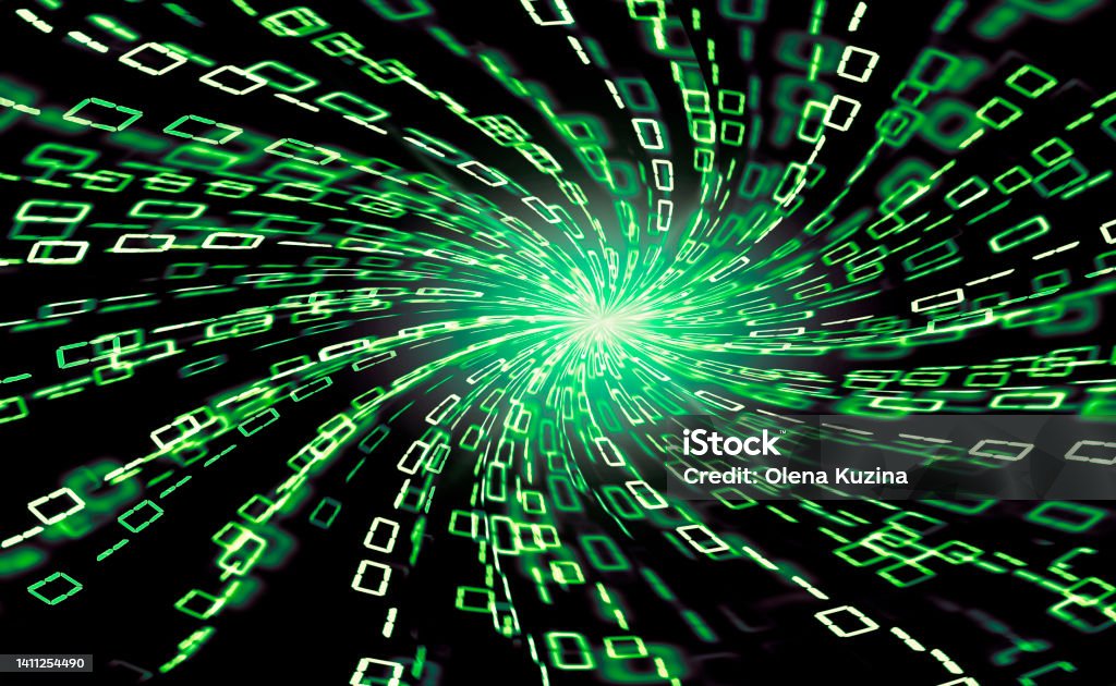 Digital Binary Code Concept Stock Illustration Stock Illustration ...