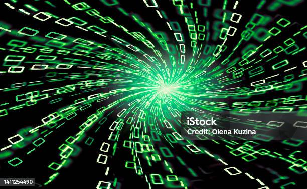 Digital Binary Code Text Digital Binary Code Concept Stock Illustration Stock Illustration ...