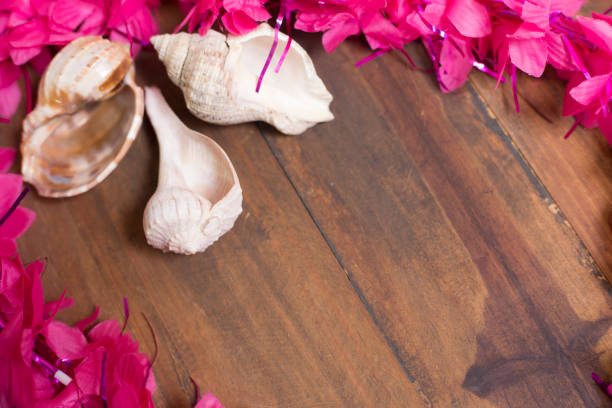 Thai traditional garland made from popped rice