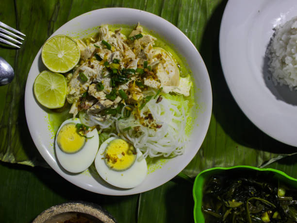 istock Soto Ayam with yellow sauce 1411260549