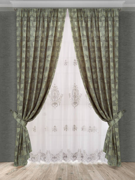 istock A beautiful curtain with a catch. 1411262181