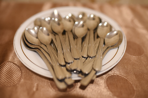 Close Up Of Spoons
