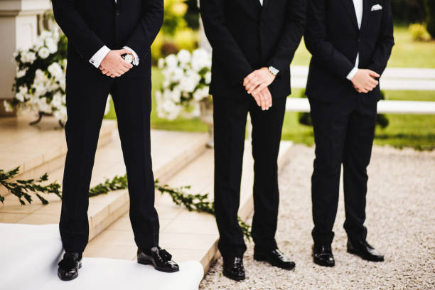 istock Groom with best man at the wedding ceremony 1411262847