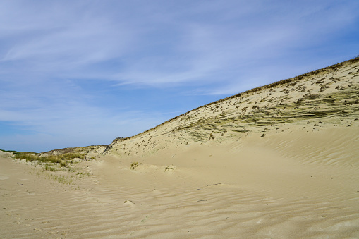 Sand dunes on Libyan Desert. The Sahara Desert is the world's largest hot desert.