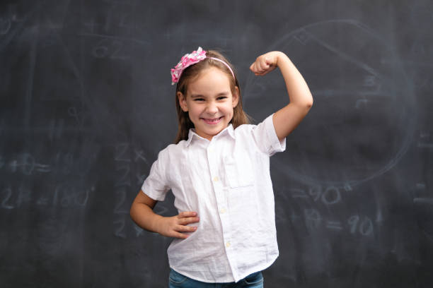 istock Back To School Concept, Happy Smiling Child Student Studying 1411287941