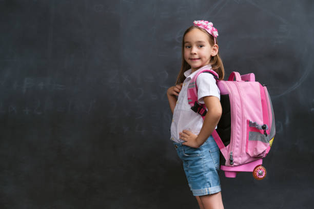 istock Back To School Concept, Happy Smiling Child Student Studying 1411289661