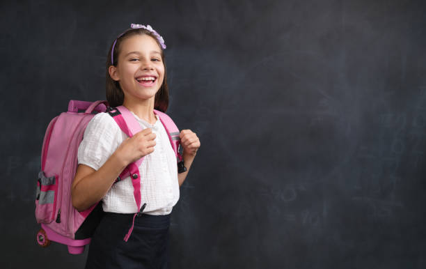 istock Back To School Concept, Happy Smiling Child Student Studying 1411289722