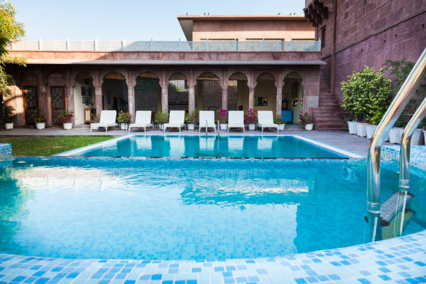 istock Swimming Pool at a Hotel in Jodhpur, India 1411294957