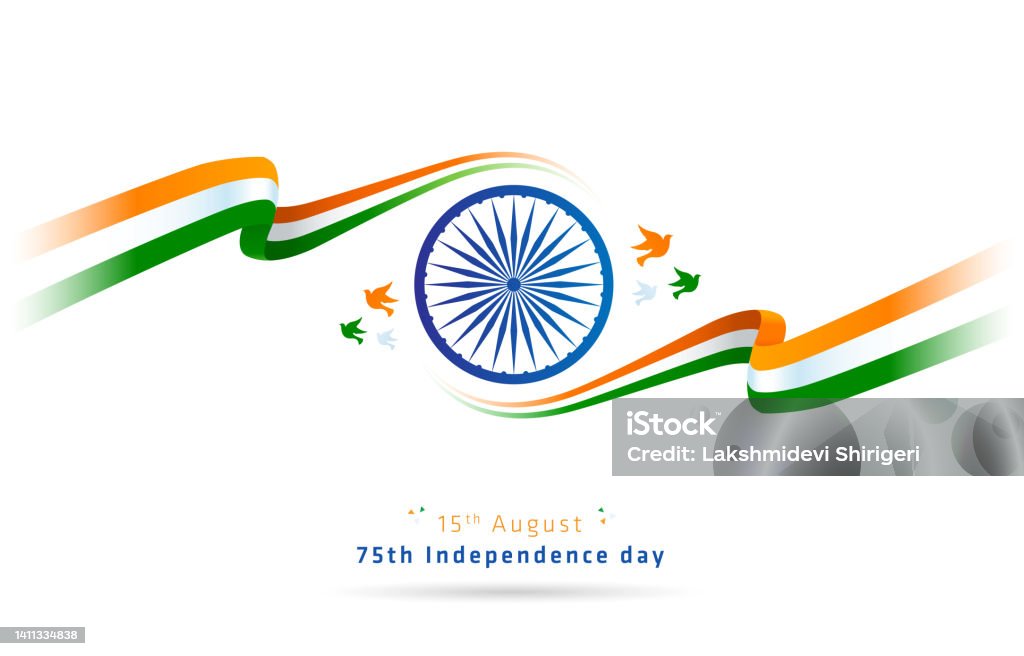Happy independence day greetings for 75th independence day. Independence Day - Holiday Stock Photo