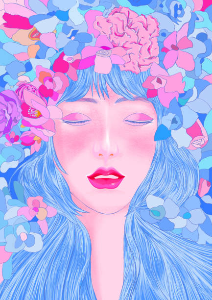 istock woman with colorful line 001 1411338899