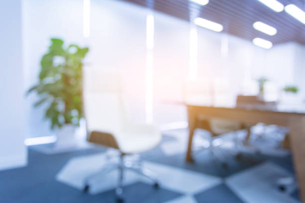 istock Abstract blur office meeting room for background or backdrop design 1411352987