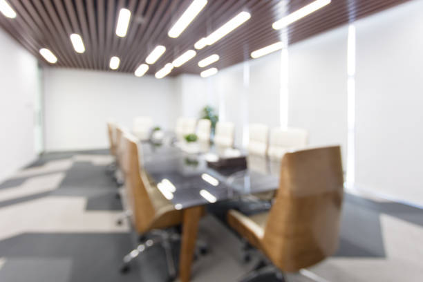 istock Abstract blur office meeting room for background or backdrop design 1411353084