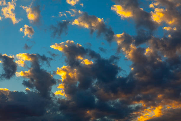 istock Colorful clouds in the blue sky 1411358137