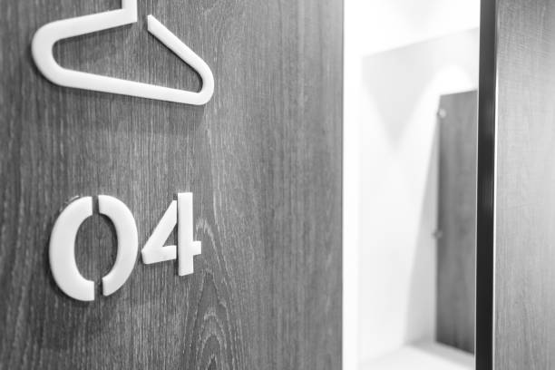 istock Lockers used by students, marked with a specific number 1411361164