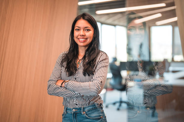 istock Confident Latin Woman with Arms Crossed 1411362732