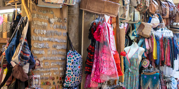 istock Souvenir and trinkets in a traditional bazaar shop in Granada, Spain 1411363748