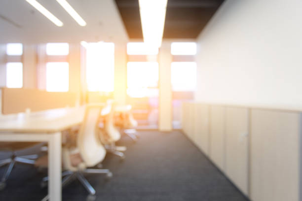 istock Modern style office, no one because of the virus 1411363869