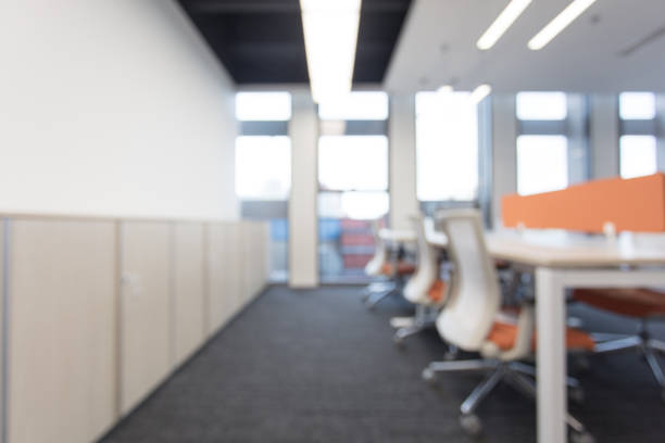 istock Modern style office, no one because of the virus 1411363917