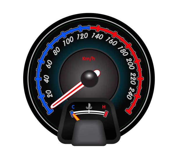 prędkościomierz 1 - odometer speedometer car battery motor vehicle stock illustrations