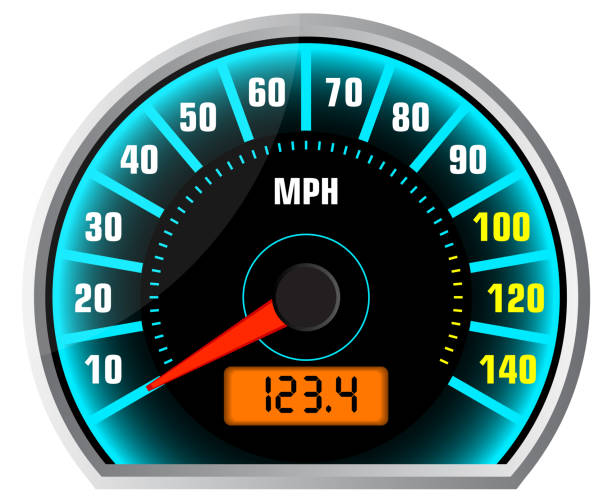 prędkościomierz 5 - odometer speedometer car battery motor vehicle stock illustrations