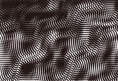 abstract black and white smooth wave curve stripe pattern texture background