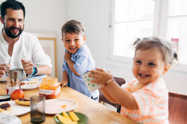 istock Family Having Breakfast Together 1411388187