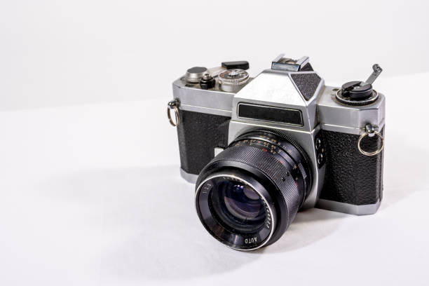 istock retro analog camera. point of view 1411396459
