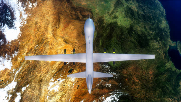 a military drone flies to your target point (3d rendering,this image elements furnished by NASA) a military drone flies to your target point (3d rendering,this image elements furnished by NASA)
https://www.visibleearth.nasa.gov/view.php?id=74518 unmanned aerial vehicle stock pictures, royalty-free photos & images